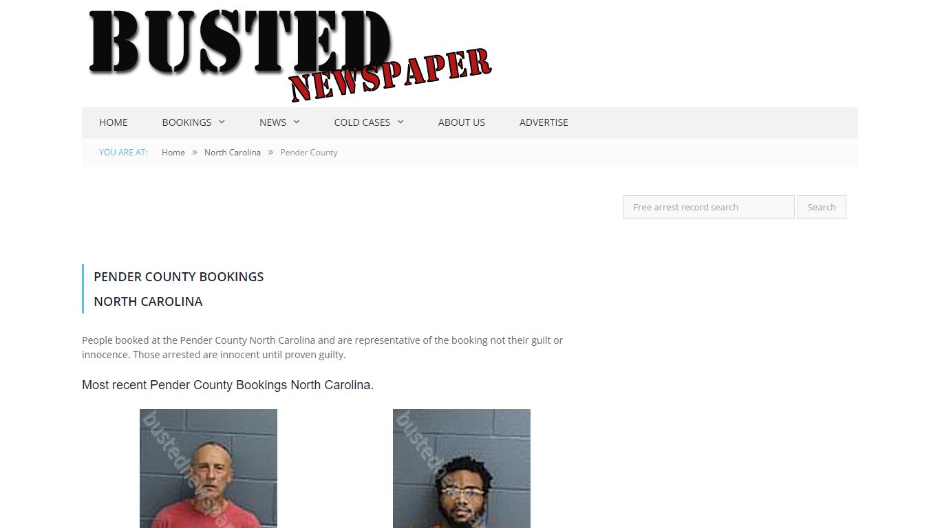 Pender County, NC Mugshots - BUSTEDNEWSPAPER.COM